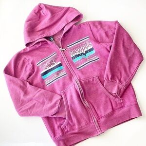 New Agenda Memphis Tennessee cranberry zip up jacket with hood